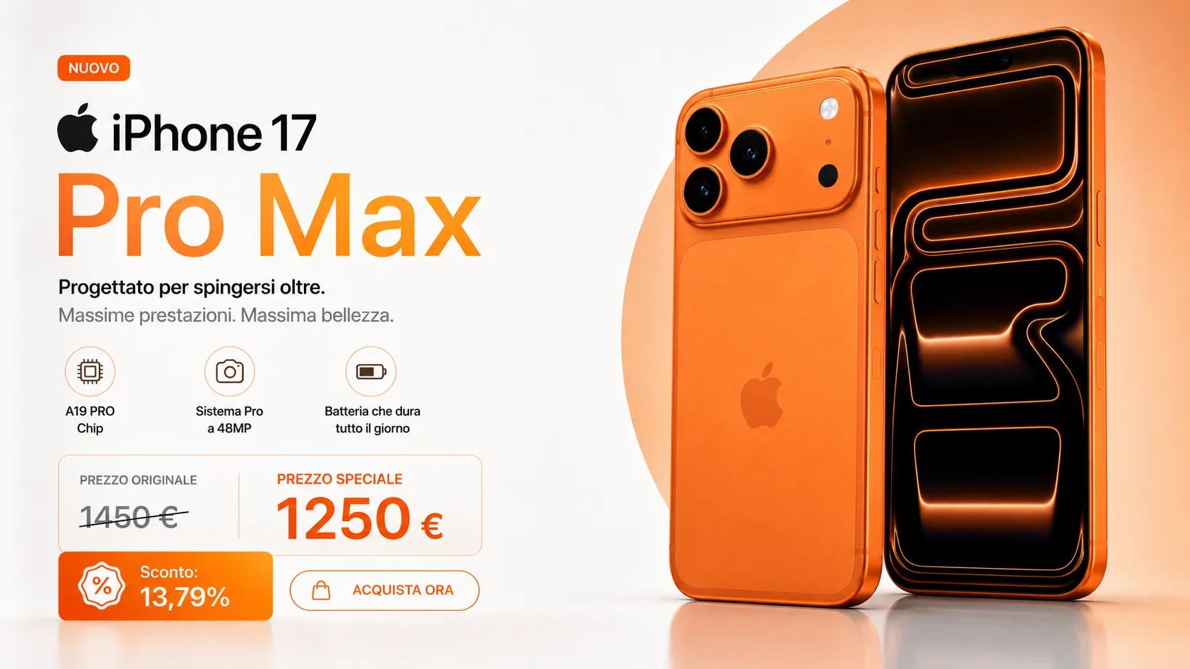 APPLE IPHONE 17 PRO MAX 256GB
