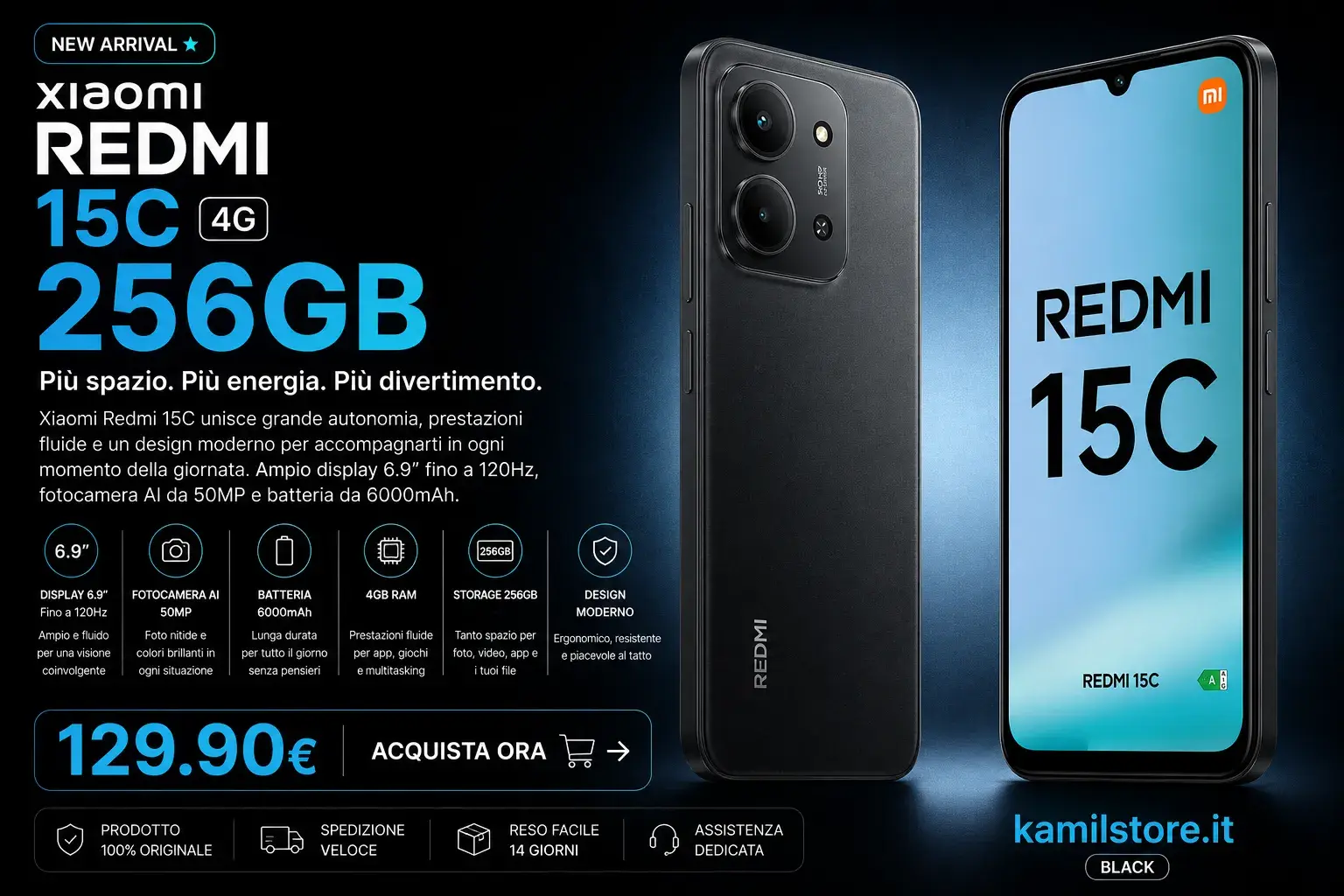 Xiaomi Redmi 15C 256GB: recensione completa, caratteristiche, prezzo e perché conviene acquistarlo nel 2026
